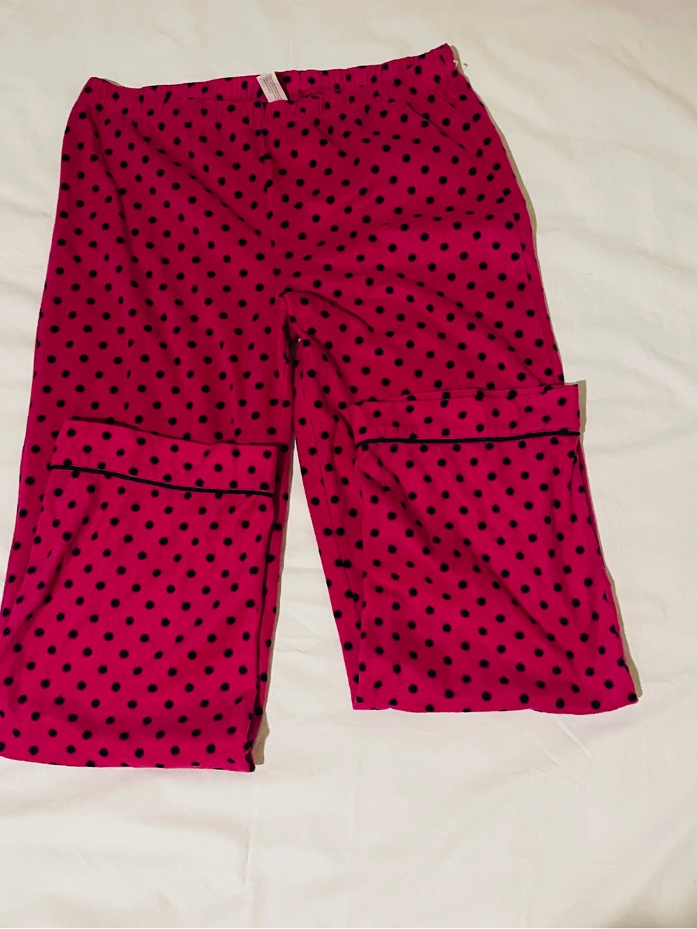 H&M Hot Pink Polka Dot Pajama Bottoms
